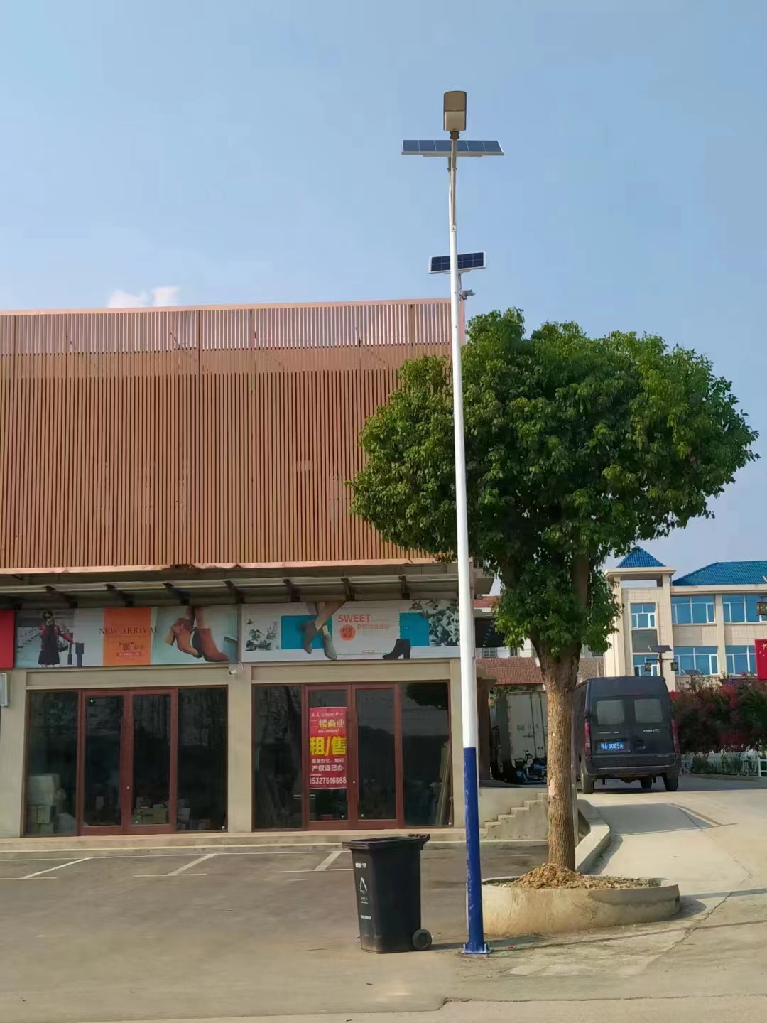 甘肅天水市某鄉鎮太陽能路燈案例